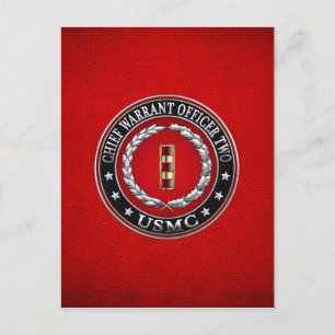 Cartão Postal Fuzileiros navais dos EUA: Chefe do Mandado Dois (