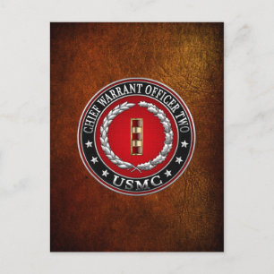 Cartão Postal Fuzileiros navais dos EUA: Mandado Chefe Dois (USM