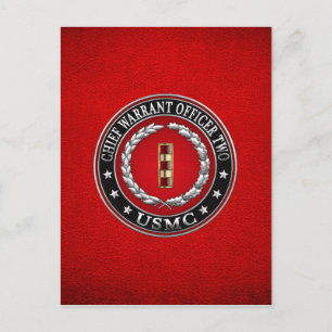 Cartão Postal Fuzileiros navais dos EUA: Mandado Chefe Dois (USM