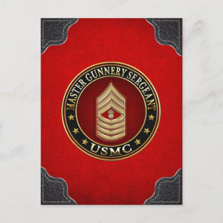 Cartão Postal Fuzileiros Navais dos EUA: Master Gunnery Sergeant