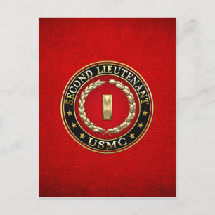 Cartão Postal Fuzileiros navais dos EUA: Segundo Tenente (USMC 2