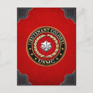 Cartão Postal Fuzileiros Navais dos EUA: Tenente-coronel (USMC L