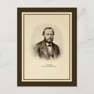 Cartão Postal Fyodor Mikhailovich Dostoyevsky