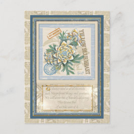 Cartão Postal G Criação de floração amarela