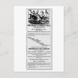 Cartão Postal G.F. Bailey & Co. Anúncio de Circo de Mama Duplo