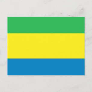 Cartão Postal Gabão Flag