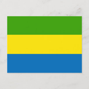 Cartão Postal Gabão Flag