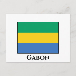 Cartão Postal Gabão Flag