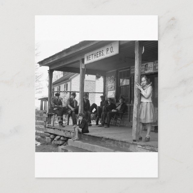 Cartão Postal Gabinete de posto em Nethers, 1935 (Frente)