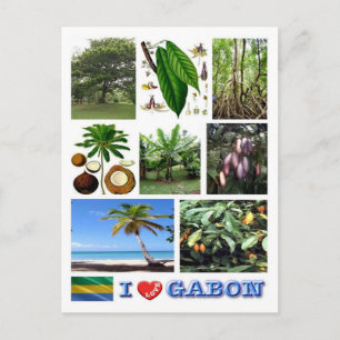 Cartão Postal Gabon - I Love Gabon -
