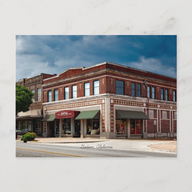 Cartão Postal Gadsen, fotografia da paisagem do Alabama (Frente)