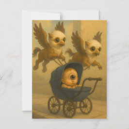 Cartão Postal Gaffins Cachorros e Bicicletas Mythology Fantasy A