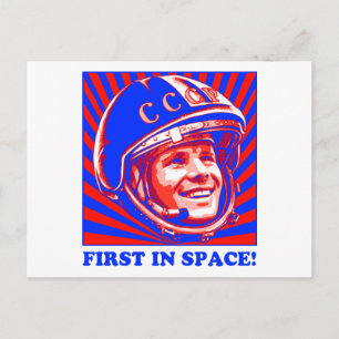 Cartão Postal Gagarin Ю р и й Г а а г р и н