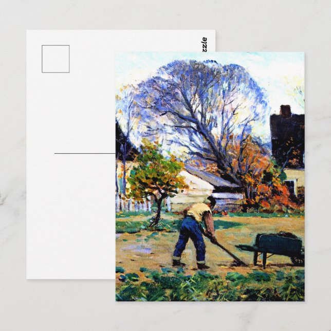 Cartão Postal Gagnon - Cena de Queda, Baie-Santo-Paul (Frente/Verso)