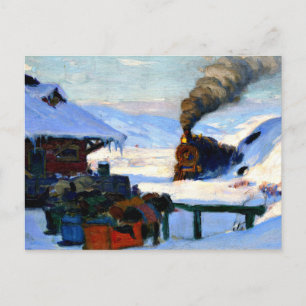 Cartão Postal Gagnon - The Train, Baie-Santo-Paul