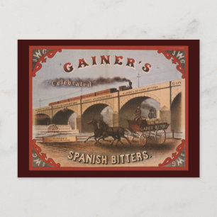Cartão Postal Gainer's Bitters