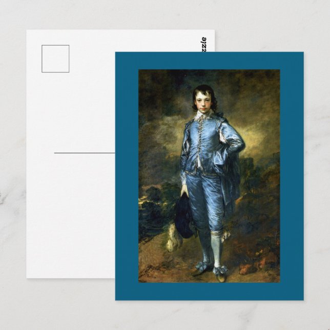 Cartão Postal Gainsborough - O Menino Azul, (Frente/Verso)