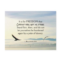 Galácicos 5:1 Para o Cristo LIBERDADE nos libertou