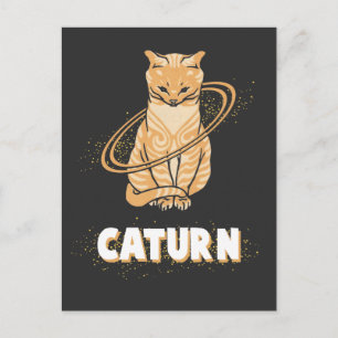 Cartão Postal Galáxia Astronauta Saturno Planeta Espacial Kitte
