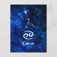 Galáxia azul da constelação do zodíaco do cancer