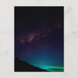 Cartão Postal Galáxia da Via Láctea Céu Noturno Celeste