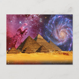 Cartão Postal Galáxia das Pirâmides do Cairo Egypt