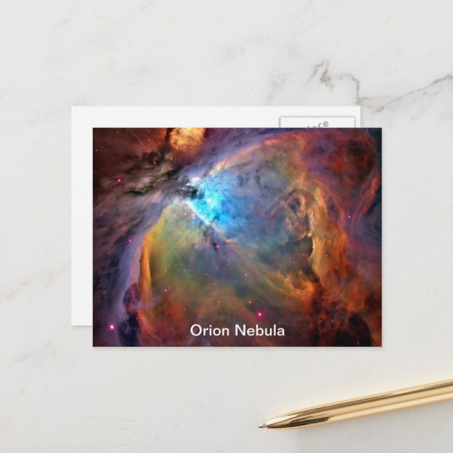 Cartão Postal Galáxia Espacial Orion Nebula (Frente/Verso In Situ)