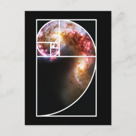 Cartão Postal Galáxia Espiral de Fibonacci