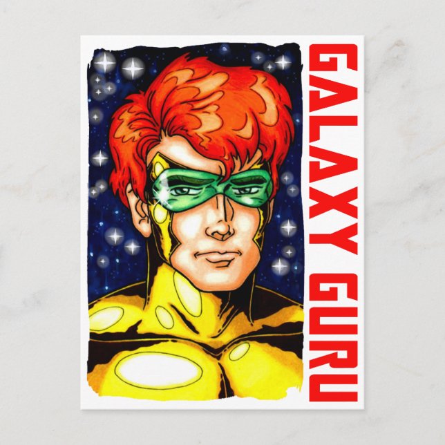 Cartão Postal Galaxy Guru (Frente)