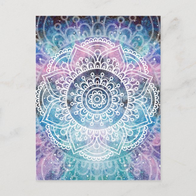 Cartão Postal Galaxy Mandala (Frente)