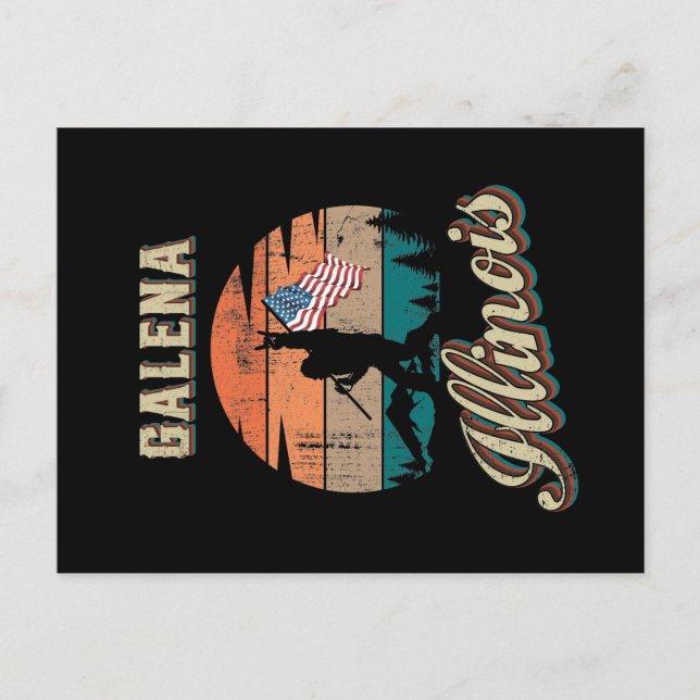 Cartão Postal Galena Illinois (Frente)