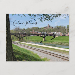 Cartão Postal Galena, Illinois com memorização de guardas