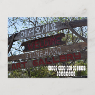 Cartão Postal Galeria de Arte em Pedra