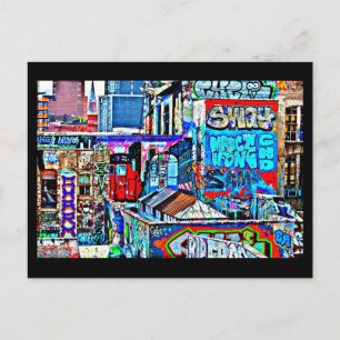 Cartão Postal Galeria de Grafites Postcard-Abstrato/Misc 6