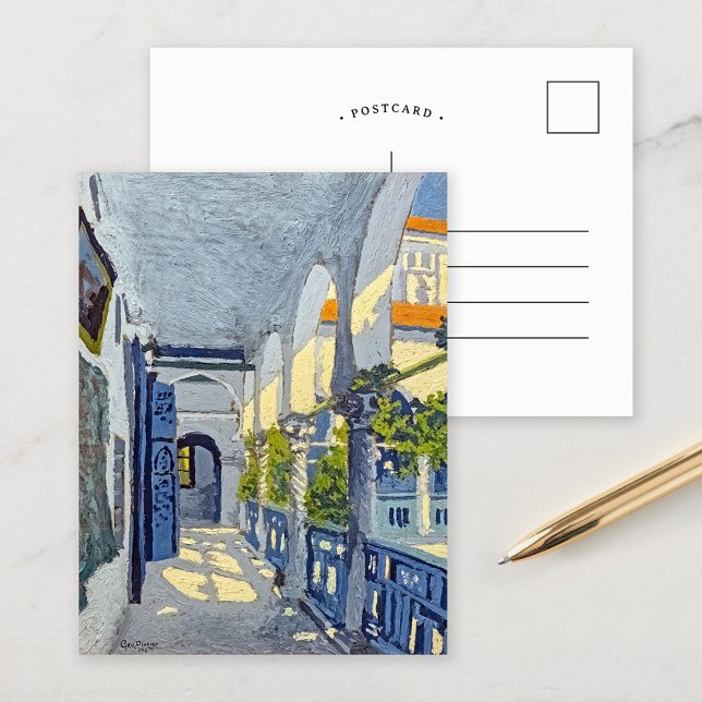 Cartão Postal Galeria de um Riad Marroquino | Georges Gaudion (Criador carregado)