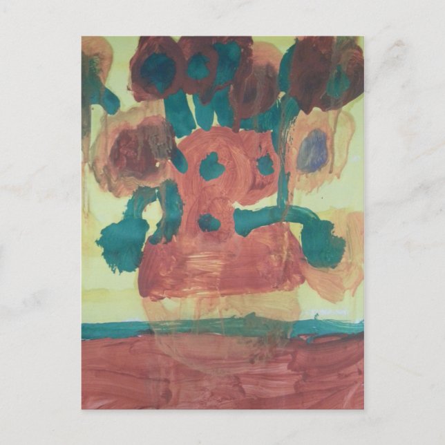 Cartão Postal Galeria Smeraldo "Interpretação do girassol" (Frente)