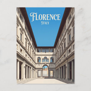 Cartão Postal Galeria Uffizi Itália