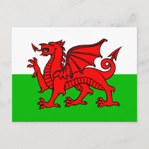 Cartão Postal Gales Flag