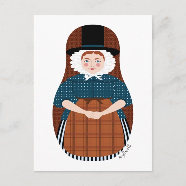 Cartão Postal Galês Matryoshka (Frente)