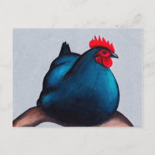 Cartão Postal Galinha Australorp Hen