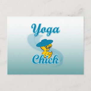 Cartão Postal Galinha de Yoga #3