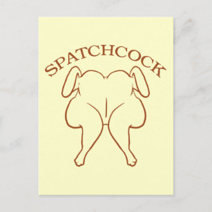 Cartão Postal Galinha Spatchcock