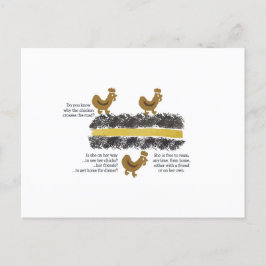 Cartão Postal Galinhas Atravessam o Cartão-Postal