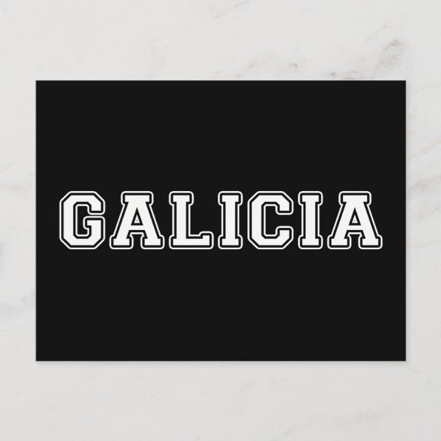 Cartão Postal Galiza (Frente)