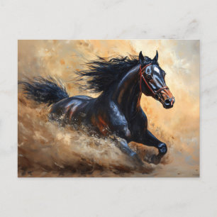 Cartão Postal Galloping Arabian Horse