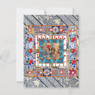 Cartão Postal Galo de Barcelona, Portugal