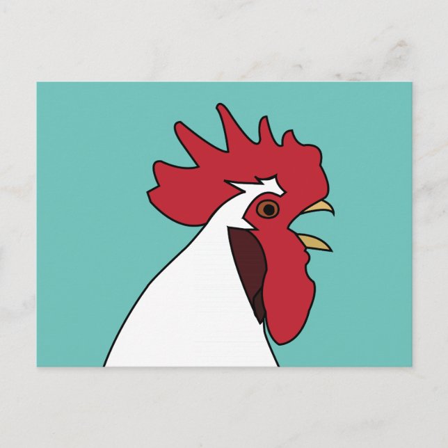 Cartão Postal Galo Frango (Frente)