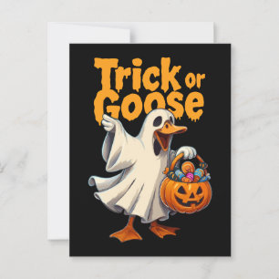 Cartão Postal Galo ou Ganso do Halloween