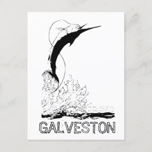 Cartão Postal Galveston, pesca desportiva TX