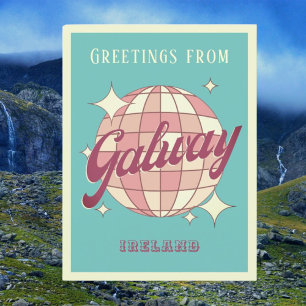 Cartão Postal Galway Ireland Retro Vintage Postcard